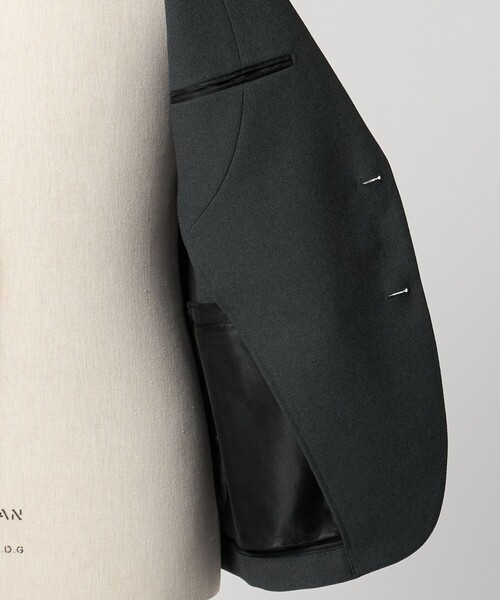 A DAY IN THE LIFE UNITED ARROWS(アデイインザライフユナイテッドアローズ)の「ハイツイスト オックスフォード 2ボタンジャケット-マシンウォッシャブル・セットアップ対応-<A DAY IN THE LIFE>(テーラードジャケット・メンズ・ダークグレー/ネイビー/ベージュ・M/XL/L/S)」の14枚目の写真