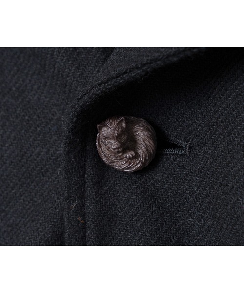 bedsidedrama(ベットサイドドラマ)の「BEDSIDEDRAMA/ベッドサイドドラマ/Dreamin' Mix Poncho Short Coat(その他アウター・レディース・カーキ/ブラック・1/2)」の13枚目の写真