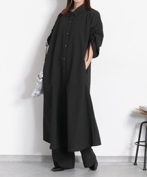 cepo | 〈セットアップ対応〉速乾・涼感 リサイクルポリサッカードロストシャツワンピース(シャツワンピース)