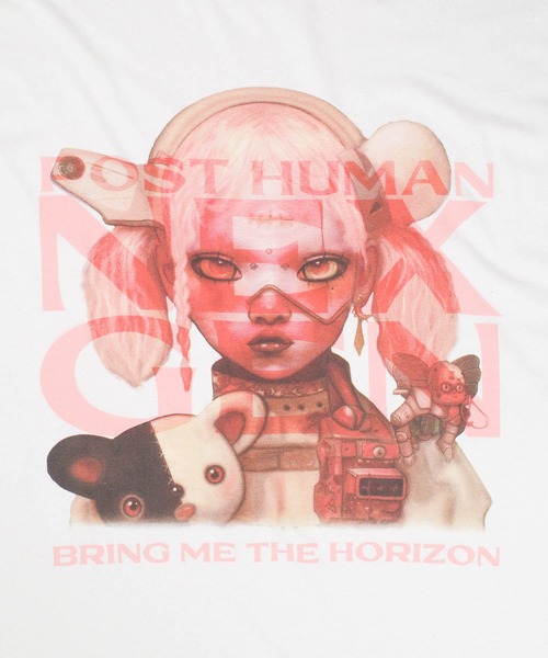 ROCK-OFF（ロックオフ）の「【ROCK-OFF】【3】BRING ME THE HORIZON IMP NEX GEN T-SHIRTS（Tシャツ/カットソー・メンズ・ナチュラル・MEDIUM/LARGE/X-LARGE）」の4枚目の写真