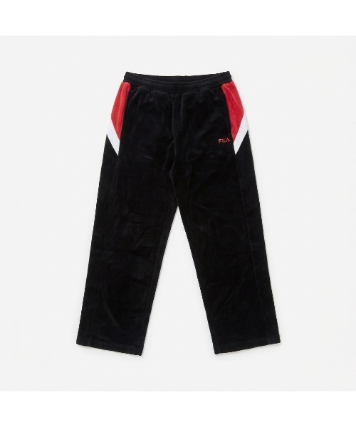 FILA（フィラ）の「VELOUR TRACK PANTS（その他パンツ・メンズ・ブラック・M/L/XL/S）」の4枚目の写真