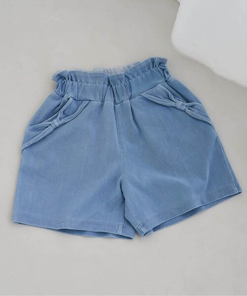 apres les cours(アプレレクール)の「【WEB限定/接触冷感】ひんやりリボンポケットショートパンツ(その他パンツ・キッズ・ブラック/その他3/イエロー/ブルー/ローズ・80/90/100/110/120/130/140)」の3枚目の写真