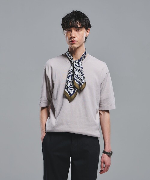 green label relaxing(グリーンレーベルリラクシング)の「遮熱 半袖 Tシャツ -マシンウォッシャブル・UVカット・接触冷感・遮熱-(Tシャツ/カットソー・メンズ・ピンク/ライトグレー/ダークグレー・M/L/S/XL)」の2枚目の写真