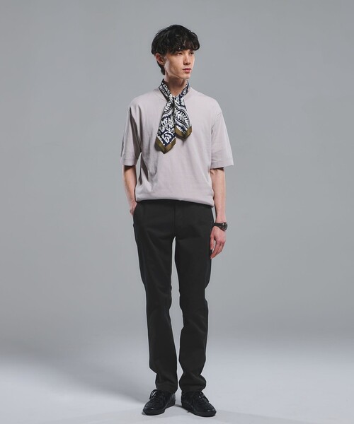 green label relaxing(グリーンレーベルリラクシング)の「遮熱 半袖 Tシャツ -マシンウォッシャブル・UVカット・接触冷感・遮熱-(Tシャツ/カットソー・メンズ・ピンク/ライトグレー/ダークグレー・M/L/S/XL)」の4枚目の写真