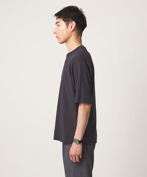 green label relaxing(グリーンレーベルリラクシング)の「遮熱 半袖 Tシャツ -マシンウォッシャブル・UVカット・接触冷感・遮熱-(Tシャツ/カットソー・メンズ・ピンク/ライトグレー/ダークグレー・M/L/S/XL)」の12枚目の写真
