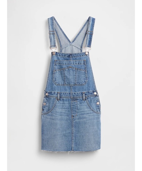 GAP(ギャップ)の「デニム ミニサロペットスカート(ジャンパースカート・レディース・ライトインディゴブルー・S/XS/L/M/XXS)」の6枚目の写真