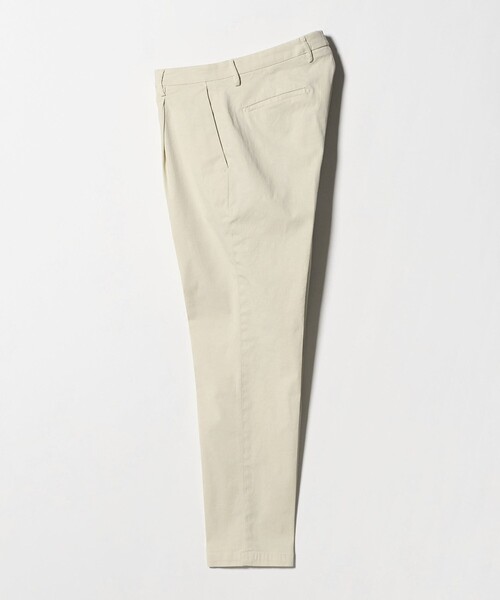 BRIGLIA 1949(ブリリア)の「<BRIGLIA 1949>ギャバジン 1プリーツ パンツ(チノパンツ・メンズ・ブラック/オフホワイト・50/48/46)」の2枚目の写真