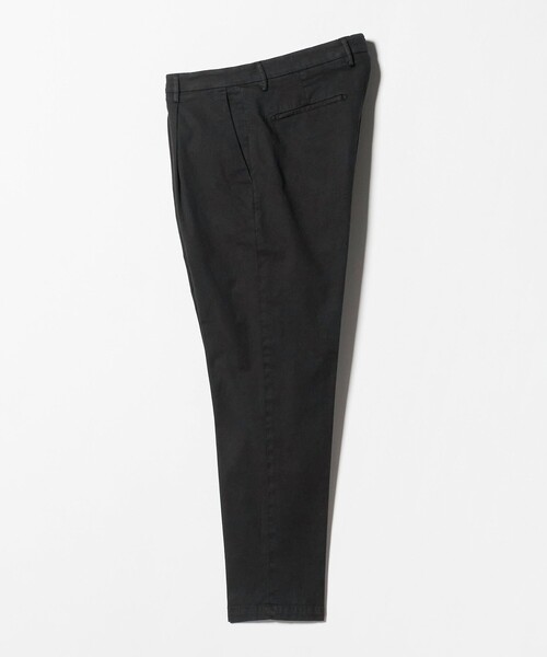 BRIGLIA 1949(ブリリア)の「<BRIGLIA 1949>ギャバジン 1プリーツ パンツ(チノパンツ・メンズ・ブラック/オフホワイト・50/48/46)」の1枚目の写真