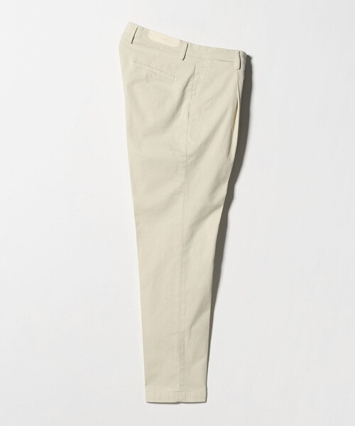 BRIGLIA 1949(ブリリア)の「<BRIGLIA 1949>ギャバジン 1プリーツ パンツ(チノパンツ・メンズ・ブラック/オフホワイト・50/48/46)」の3枚目の写真