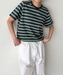 CANAL JEAN | Lakey Park　マルチボーダーTシャツ(Tシャツ/カットソー)