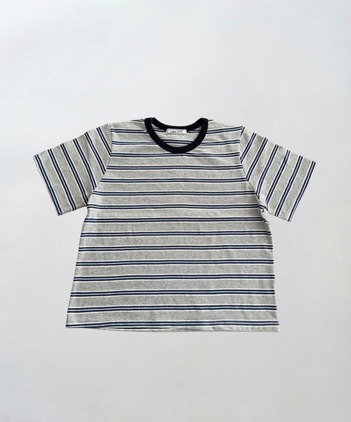 CANAL JEAN(キャナルジーン)の「Lakey Park マルチボーダーTシャツ(Tシャツ/カットソー・レディース・グレー/アイボリー/グリーン・ONE SIZE)」の19枚目の写真