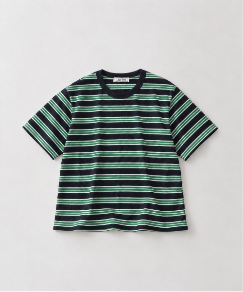 CANAL JEAN(キャナルジーン)の「Lakey Park マルチボーダーTシャツ(Tシャツ/カットソー・レディース・グレー/アイボリー/グリーン・ONE SIZE)」の22枚目の写真
