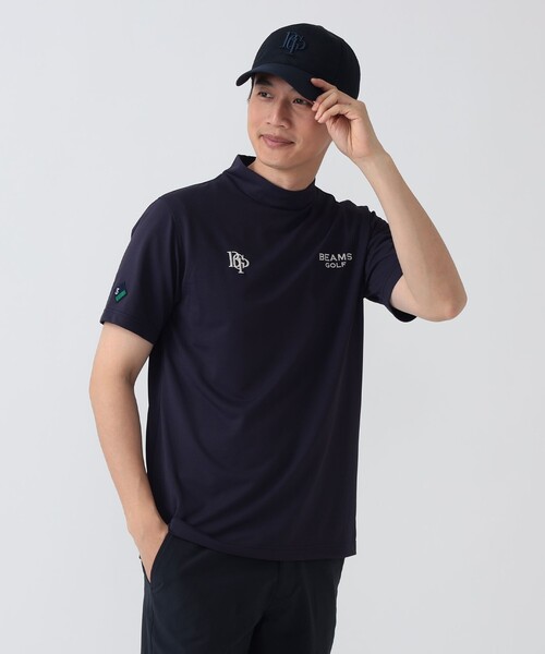 PURPLE LABEL / スフィダンテ モックネックシャツ（吸水速乾・UVカット