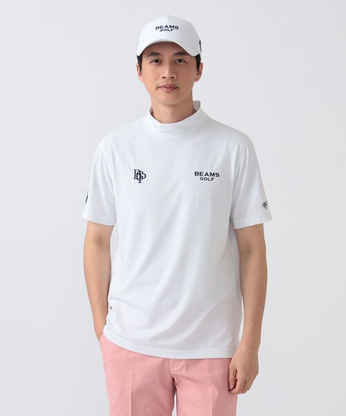 BEAMS GOLF(ビームスゴルフ)の「PURPLE LABEL / スフィダンテ モックネックシャツ(吸水速乾・UVカット)(Tシャツ/カットソー・レディース・ネイビー/グレー/ホワイト・MEDIUM/LARGE/SMALL/X-LARGE)」の6枚目の写真