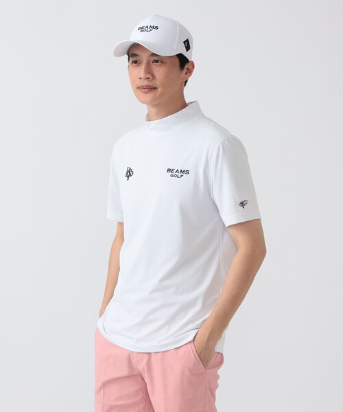 BEAMS GOLF(ビームスゴルフ)の「PURPLE LABEL / スフィダンテ モックネックシャツ(吸水速乾・UVカット)(Tシャツ/カットソー・レディース・ネイビー/グレー/ホワイト・MEDIUM/LARGE/SMALL/X-LARGE)」の7枚目の写真
