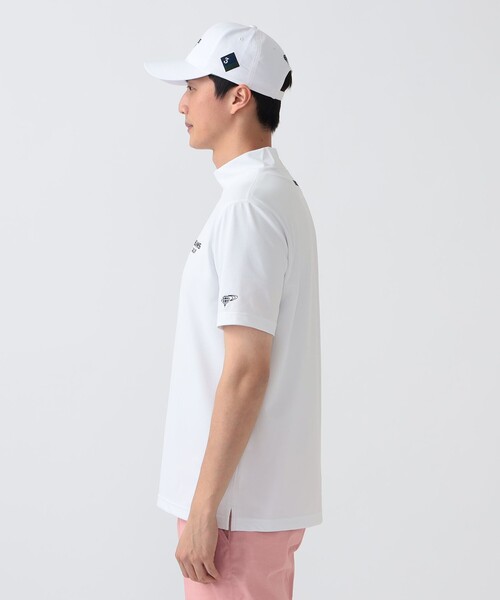 BEAMS GOLF(ビームスゴルフ)の「PURPLE LABEL / スフィダンテ モックネックシャツ(吸水速乾・UVカット)(Tシャツ/カットソー・レディース・ネイビー/グレー/ホワイト・MEDIUM/LARGE/SMALL/X-LARGE)」の8枚目の写真