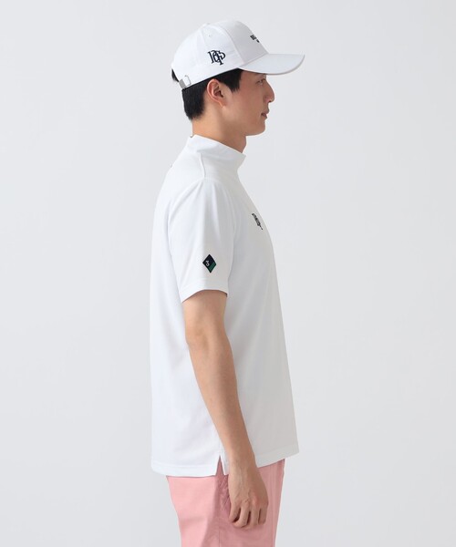 BEAMS GOLF(ビームスゴルフ)の「PURPLE LABEL / スフィダンテ モックネックシャツ(吸水速乾・UVカット)(Tシャツ/カットソー・レディース・ネイビー/グレー/ホワイト・MEDIUM/LARGE/SMALL/X-LARGE)」の10枚目の写真