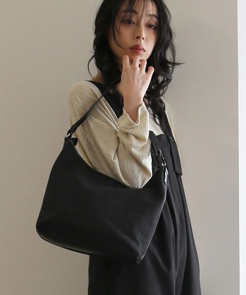 No one knows（ノーワンノーズ）の「ZOZO限定 異素材コンビトートバッグ（トートバッグ・レディース・ホワイト/ブラック・FREE）」の17枚目の写真