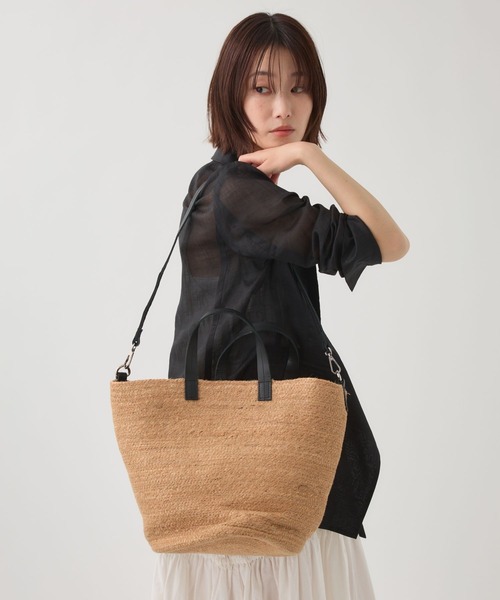 beej(ビージ)の「【beej】JUTE TOTE BAG(かごバッグ・レディース・ベージュ・FREE)」の14枚目の写真