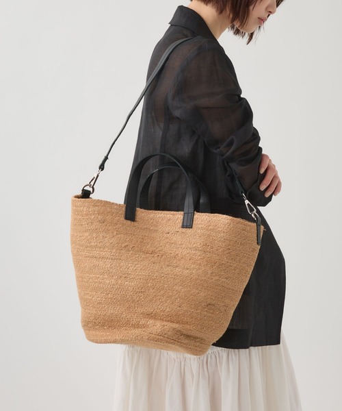 beej(ビージ)の「【beej】JUTE TOTE BAG(かごバッグ・レディース・ベージュ・FREE)」の8枚目の写真