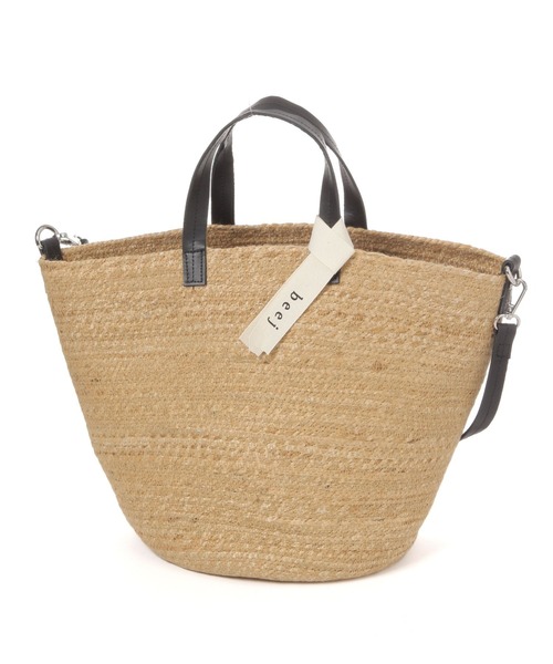 beej(ビージ)の「【beej】JUTE TOTE BAG(かごバッグ・レディース・ベージュ・FREE)」の9枚目の写真