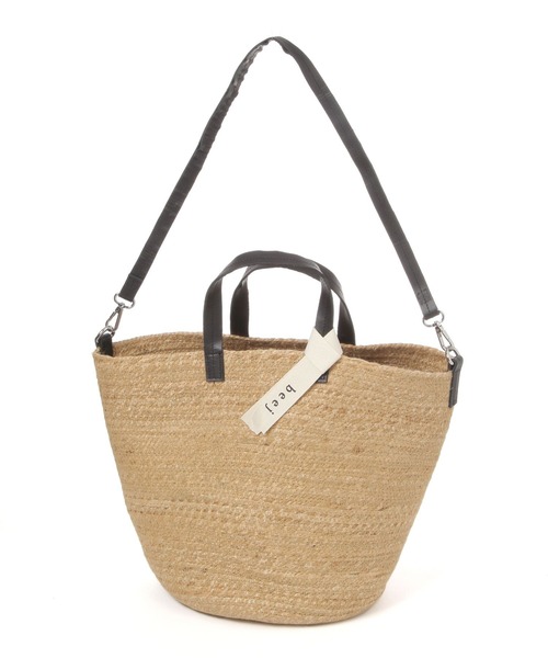 beej(ビージ)の「【beej】JUTE TOTE BAG(かごバッグ・レディース・ベージュ・FREE)」の10枚目の写真