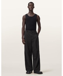 ALLSAINTS（オールセインツ）の「ECHO LINEN BLEND BARREL LEG TROUSERS | ECHO リネン ブレンド バレル レッグ トラウザー（その他パンツ）」