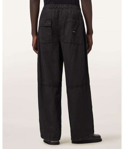 ALLSAINTS(オールセインツ)の「ECHO LINEN BLEND BARREL LEG TROUSERS | ECHO リネン ブレンド バレル レッグ トラウザー(その他パンツ・メンズ・ブラック系その他・31/32/28/30)」の5枚目の写真