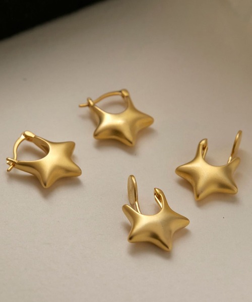 blackdia ocean(ブラックダイヤオーシャン)の「blackdia ocean マット スターピアス・イヤリング(ピアス(両耳用)・レディース・ゴールド系その他/ゴールド・FREE)」の6枚目の写真