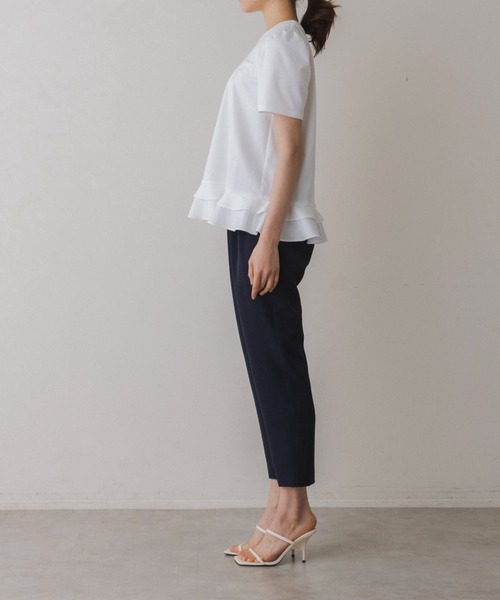 Sono（ソーノ）の「【SONO/ソーノ】【スマートデイリー】《coffee first then elegance》TEE（Tシャツ/カットソー・レディース・ブラック/ホワイト・F）」の7枚目の写真