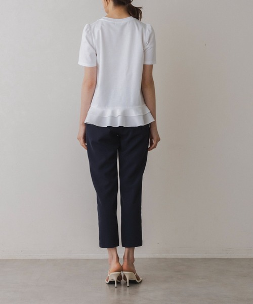 Sono（ソーノ）の「【SONO/ソーノ】【スマートデイリー】《coffee first then elegance》TEE（Tシャツ/カットソー・レディース・ブラック/ホワイト・F）」の8枚目の写真