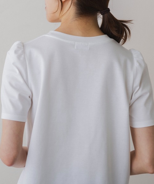 Sono（ソーノ）の「【SONO/ソーノ】【スマートデイリー】《coffee first then elegance》TEE（Tシャツ/カットソー・レディース・ブラック/ホワイト・F）」の10枚目の写真