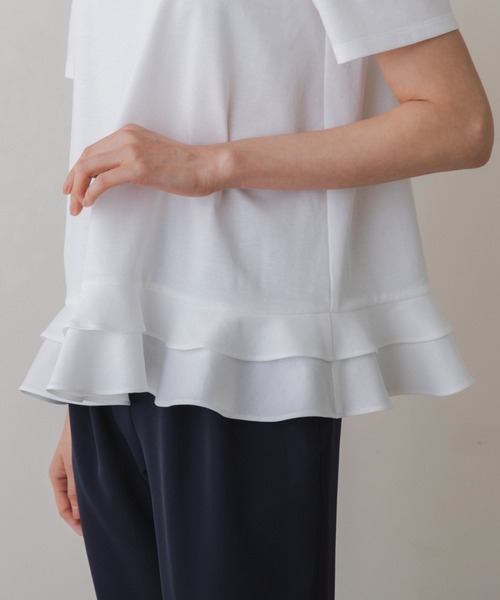 Sono（ソーノ）の「【SONO/ソーノ】【スマートデイリー】《coffee first then elegance》TEE（Tシャツ/カットソー・レディース・ブラック/ホワイト・F）」の12枚目の写真