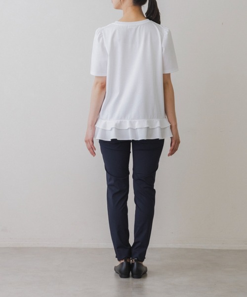 Sono（ソーノ）の「【SONO/ソーノ】【スマートデイリー】《coffee first then elegance》TEE（Tシャツ/カットソー・レディース・ブラック/ホワイト・F）」の5枚目の写真