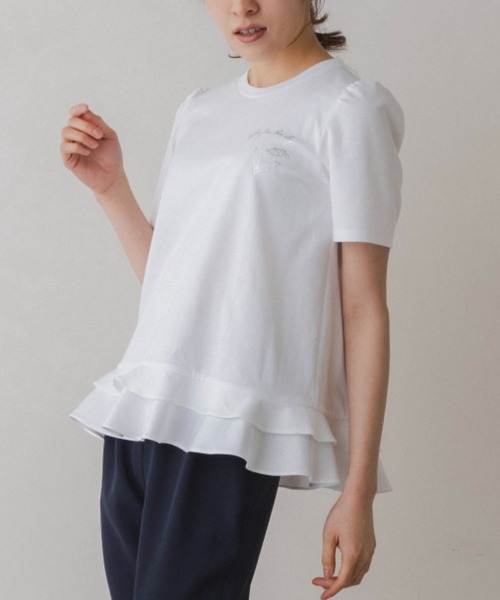 Sono（ソーノ）の「【SONO/ソーノ】【スマートデイリー】《coffee first then elegance》TEE（Tシャツ/カットソー・レディース・ブラック/ホワイト・F）」の14枚目の写真