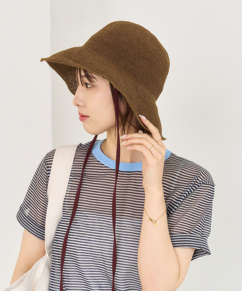 Odds(オッズ)の「Odds / オッズ PLAIN RIBBON HAT 26'(ハット・レディース・ブラウン・FREE)」の10枚目の写真