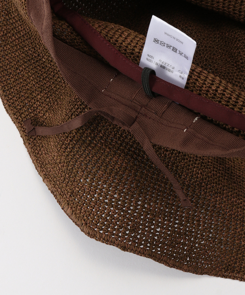 Odds(オッズ)の「Odds / オッズ PLAIN RIBBON HAT 26'(ハット・レディース・ブラウン・FREE)」の4枚目の写真