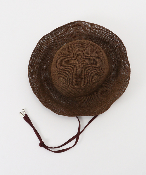 Odds(オッズ)の「Odds / オッズ PLAIN RIBBON HAT 26'(ハット・レディース・ブラウン・FREE)」の3枚目の写真