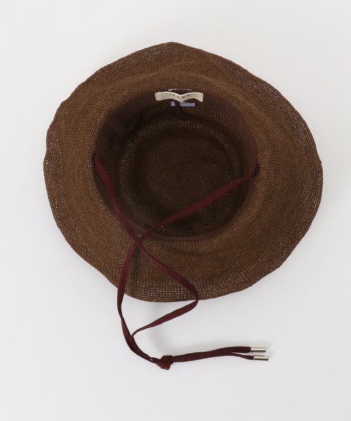 Odds(オッズ)の「Odds / オッズ PLAIN RIBBON HAT 26'(ハット・レディース・ブラウン・FREE)」の2枚目の写真