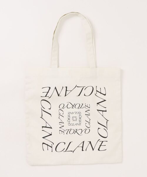 CLANE（クラネ）の「CLANE/クラネ/GRAPHIC TOTE BAG（トートバッグ・レディース・モスグリーン/ブラウン/ブラック/アイボリー・1）」の20枚目の写真