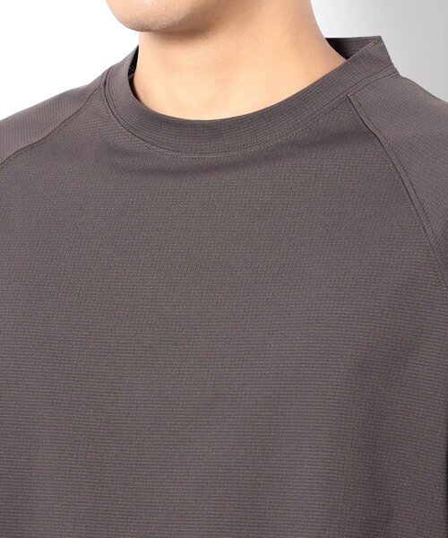 Grand PARK（グランドパーク）の「DOTMESH ラグランTシャツ（Tシャツ/カットソー・メンズ・ブラック/ネイビー/ブラウン・L/M）」の7枚目の写真