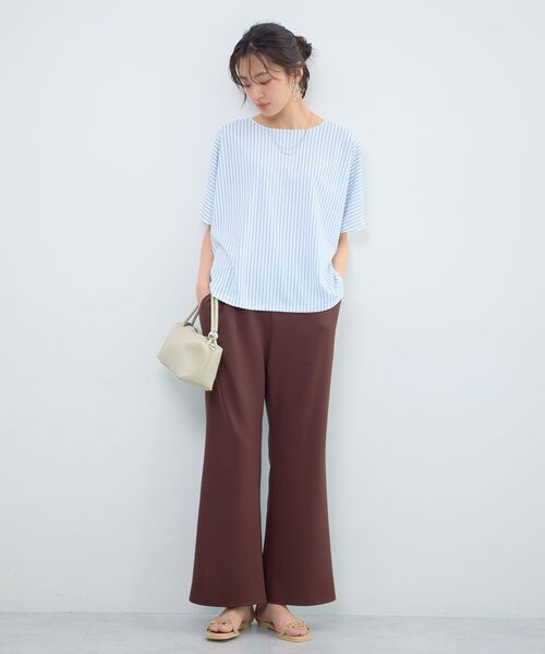 Green Parks(グリーンパークス)の「カットフレアパンツ(その他パンツ・レディース・ホワイト系その他2/ブラック/ダークブラウン・S/M-L/M)」の9枚目の写真