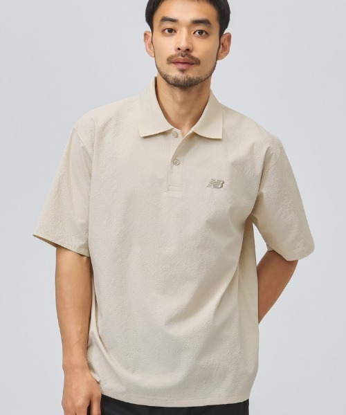 ニューバランス New Balance シアサッカーポロシャツ（ポロシャツ