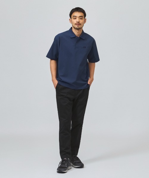 NEW BALANCE（ニューバランス）の「【別注】ニューバランス New Balance シアサッカーポロシャツ 限定コラボ（ポロシャツ・メンズ・ブラック/ベージュ/ネイビー・LL/3L/S/M/L）」の8枚目の写真