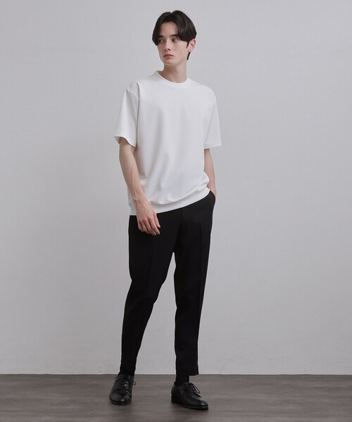 tk.TAKEO KIKUCHI(ティーケータケオキクチ)の「半袖スマートカットソー(Tシャツ/カットソー・メンズ・ブラック/ホワイト・01/02/03)」の5枚目の写真