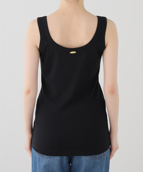 Deuxieme Classe(ドゥーズィエムクラス)の「*Mme.CREW タンクトップ(Tシャツ/カットソー・レディース・ホワイト/ブラック・FREE)」の3枚目の写真
