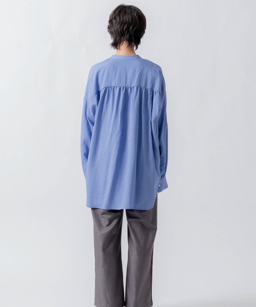 WHYTO.（ホワイト）の「「WHYTO. / ホワイト」curve frill stripe blouse（シャツ/ブラウス・レディース・ブルー/ピンク・36/38）」の12枚目の写真