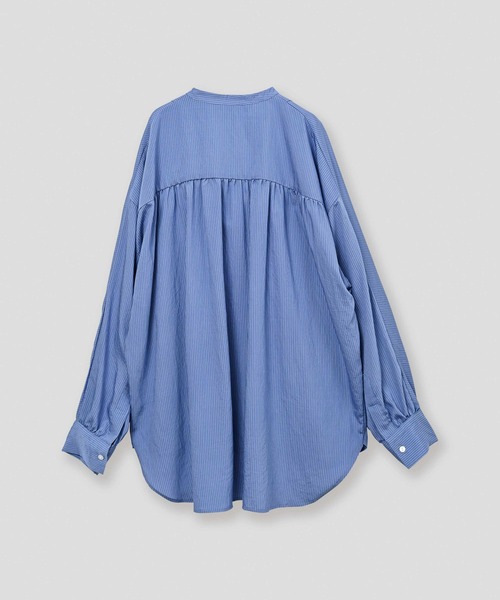 WHYTO.（ホワイト）の「「WHYTO. / ホワイト」curve frill stripe blouse（シャツ/ブラウス・レディース・ブルー/ピンク・36/38）」の15枚目の写真