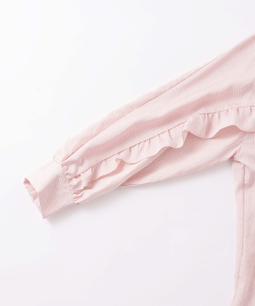 WHYTO.（ホワイト）の「「WHYTO. / ホワイト」curve frill stripe blouse（シャツ/ブラウス・レディース・ブルー/ピンク・36/38）」の20枚目の写真