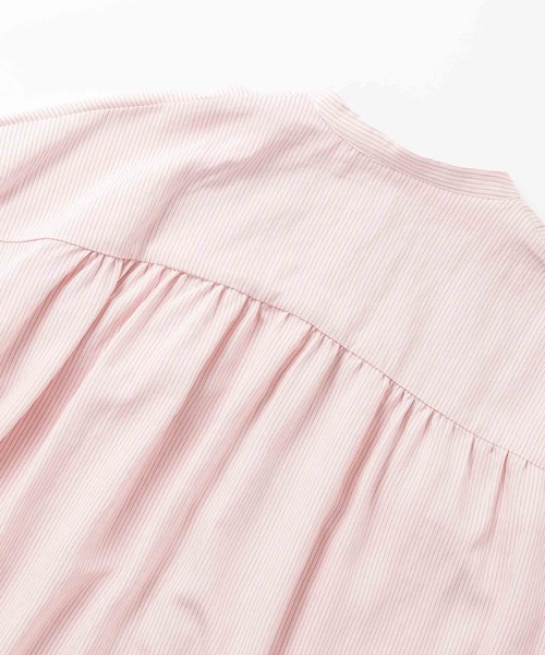 WHYTO.（ホワイト）の「「WHYTO. / ホワイト」curve frill stripe blouse（シャツ/ブラウス・レディース・ブルー/ピンク・36/38）」の21枚目の写真
